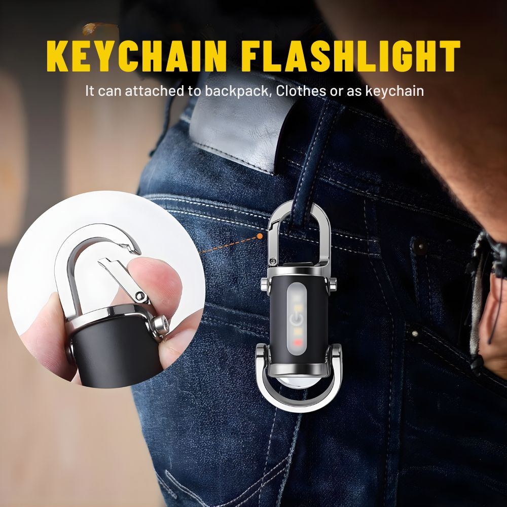 KeyBeam™ | Tiny Flashlight Keychain